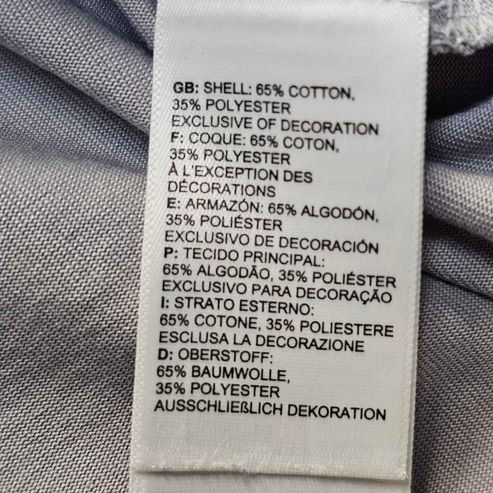 The North Face Mens Gray Floral Graphic Box Logo T-Shirt Size M Recycled Cotton